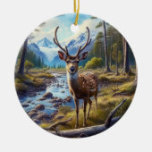 Beeldig Hertendier Aandenken Keramisch Ornament (Voorkant)