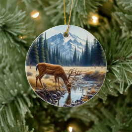 Beeldige herten dier aandenken keramisch ornament