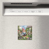 Beeldige Tuinkabouter met Gietkan Magneet (Insitu (Vaatwasser))