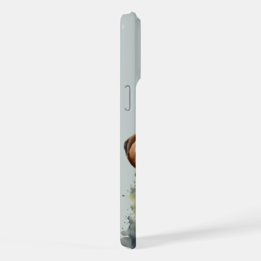 Beeldige Waterverf Boxer Hond Kunst iPhone Hoesje (Rechterkant)