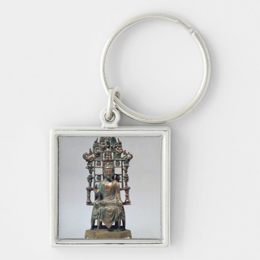 Beeldje van Boeddha in meditatie, Tang Sleutelhanger (Voorkant)