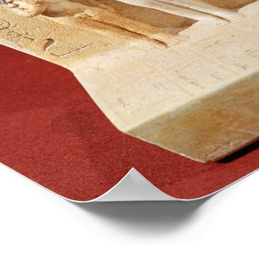 Beeldje van de dwerg Seneb en zijn familie Poster (Hoek)