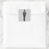 Beeldje van de god Ptah Vierkante Sticker (Tas)