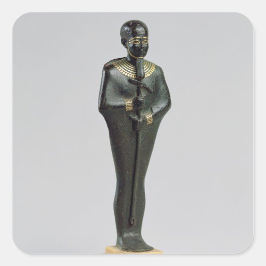 Beeldje van de god Ptah Vierkante Sticker (Voorkant)