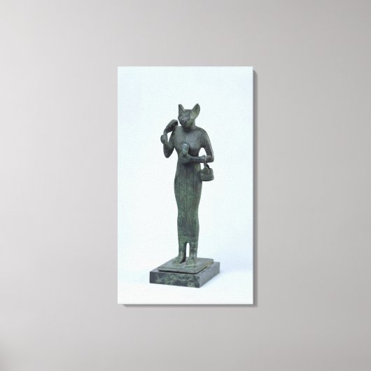 beeldje van de godin Bastet Canvas Afdruk (Voorkant)