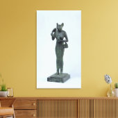 beeldje van de godin Bastet Canvas Afdruk (Insitu (Woonkamer))