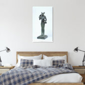 beeldje van de godin Bastet Canvas Afdruk (Insitu (Slaapkamer))