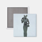 beeldje van de godin Bastet Magneet (Voorkant / Achterkant)