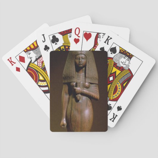 Beeldje van de Tuya, hoofd van de harem van Min, N Speelkaarten (Achterkant)
