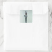 Beeldje van een Fenicische godin Vierkante Sticker (Tas)