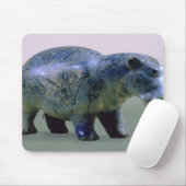 beeldje van een hippopotamus muismat (Met muis)