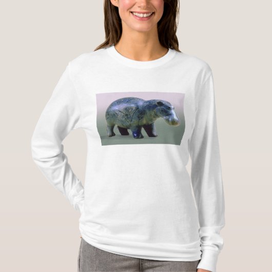 beeldje van een hippopotamus t-shirt (Voorkant)