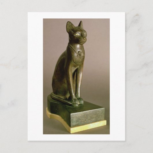 beeldje van een kat die de godin Bastet vertegenwo Briefkaart (Voorkant)