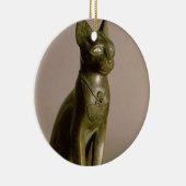 beeldje van een kat die de godin Bastet vertegenwo Keramisch Ornament (Rechts)