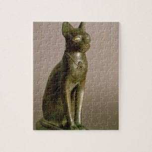 beeldje van een kat die de godin Bastet vertegenwo Legpuzzel