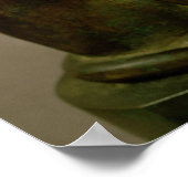 beeldje van een kat die de godin Bastet vertegenwo Poster (Hoek)