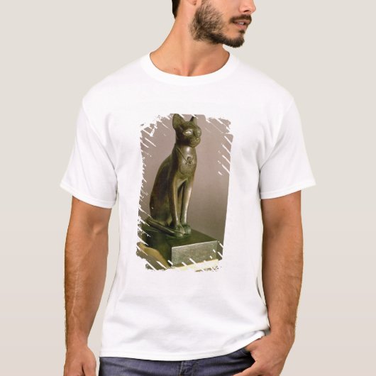 beeldje van een kat die de godin Bastet vertegenwo T-shirt (Voorkant)