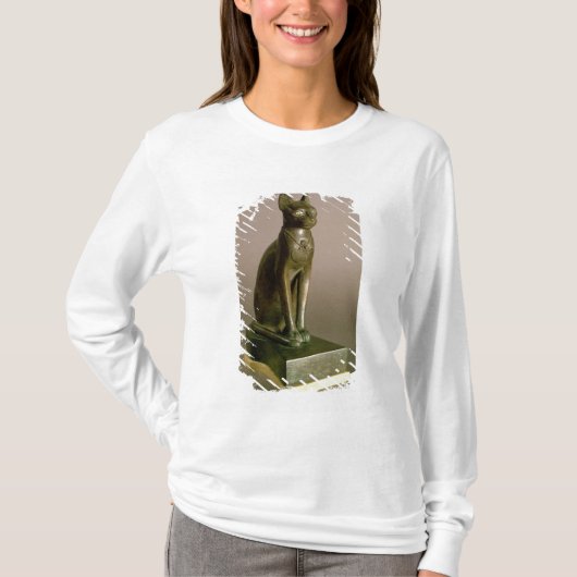 beeldje van een kat die de godin Bastet vertegenwo T-shirt (Voorkant)