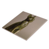 beeldje van een kat die de godin Bastet vertegenwo Tegeltje (Zijkant)