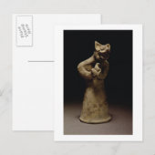 Beeldje van een lionverwarmde demon, mesopotamie,  briefkaart (Voorkant / Achterkant)