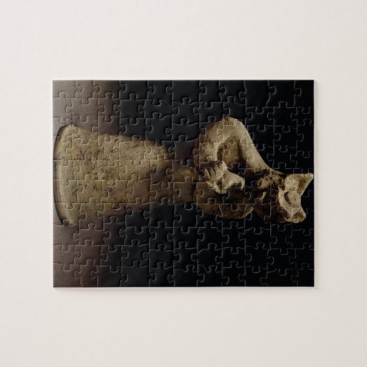 Beeldje van een lionverwarmde demon, mesopotamie,  legpuzzel (Horizontaal)