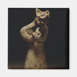 Beeldje van een lionverwarmde demon, mesopotamie,  magneet