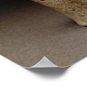 Beeldje van een lionverwarmde demon, mesopotamie,  poster (Hoek)