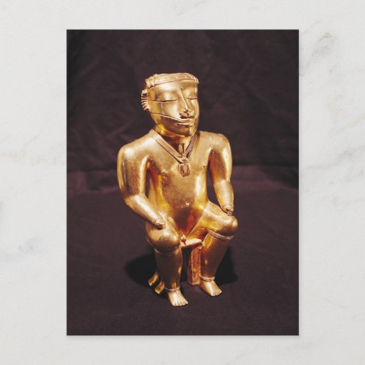 Beeldje van een man, Quimbaya Briefkaart (Voorkant)