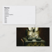 Beeldje van een neushoorn van King Tuthmosis III, Visitekaartje (Voorkant / Achterkant)