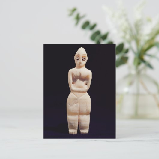 Beeldje van een vrouw, begin 4e millennium BC Briefkaart (Staand voorkant)
