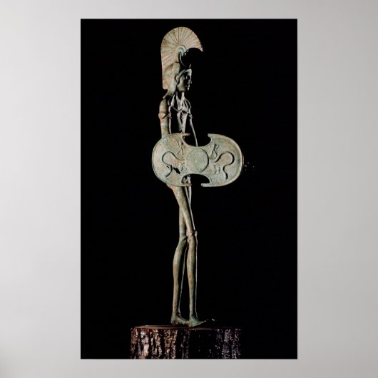 Beeldje van een Warrior, Etruscan Poster (Voorkant)