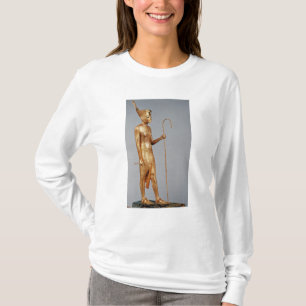 Beeldje van koning met rode kroon van t-shirt