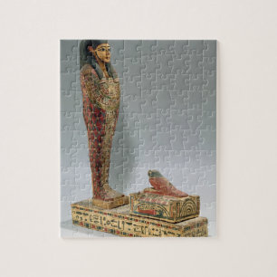 Beeldje van Osiris van Iahmes (geverfd hout) Legpuzzel