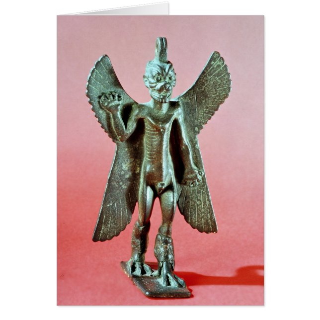 Beeldje van Pazuzu, een Assyrische winddemon (Voorkant)