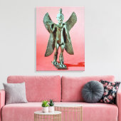 Beeldje van Pazuzu, een Assyrische winddemon Canvas Afdruk (Insitu (Woonkamer))
