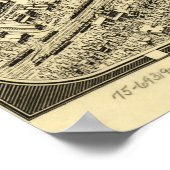  beeldkaart van Atlanta Georgia (1919) Poster (Hoek)