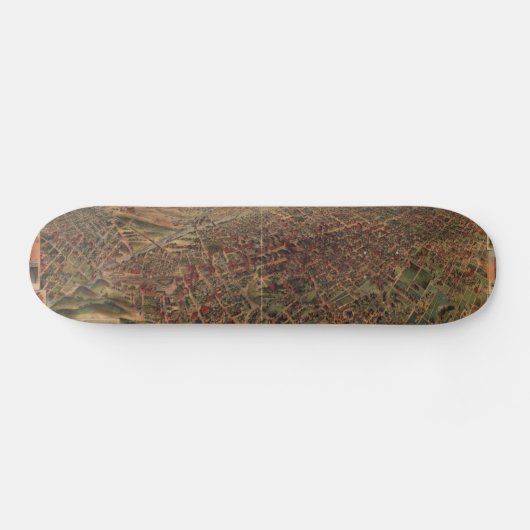  beeldkaart van Los Angeles (1891) Skateboard (Horizontaal)