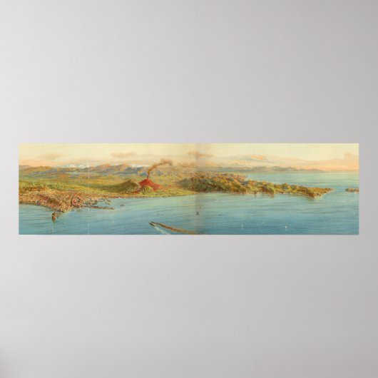  beeldkaart van Napels Italië (1920) Poster (Voorkant)