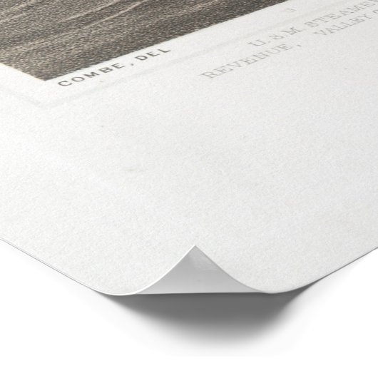  beeldkaart van New Bern NC (1864) Poster (Hoek)