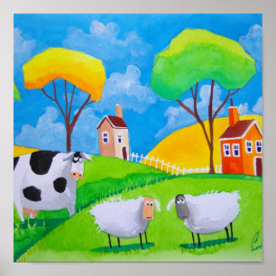 BEELDKEUW FOLK PAINTING POSTER