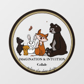 BEELDKRACHT & INTUÏTIE Botsen Ramenstickers Raamsticker (Vel)