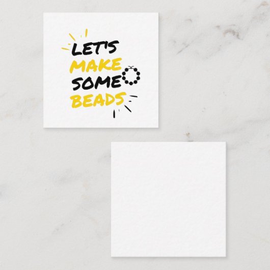 Beeldmakers Vierkante Visitekaartje (Voorkant / Achterkant)