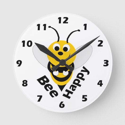 Beeldontwerpwandklok Ronde Klok (Voorkant)