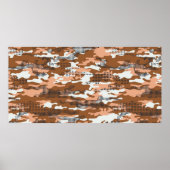 Beeldpapier voor camouflage met polkadots abstract poster (Voorkant)