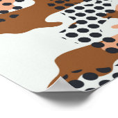 Beeldpapier voor camouflage met polkadots abstract poster (Hoek)
