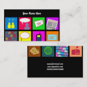 Beeldpapier voor communicatiestel, Jouw naam hier Visitekaartje (Voorkant / Achterkant)