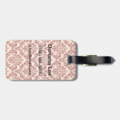 Beeldpapier voor het Damaspatroon Bagagelabel (Achterkant horizontaal)