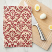 Beeldpapier voor het Damaspatroon Theedoek (Quarter Fold)