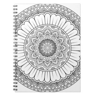 Beeldpapier voor sierpapier van Rosette mandala Notitieboek