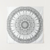 Beeldpapier voor sierpapier van Rosette mandala Wandkleed (Voorkant)